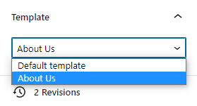 Template Section